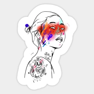 Girl Sticker